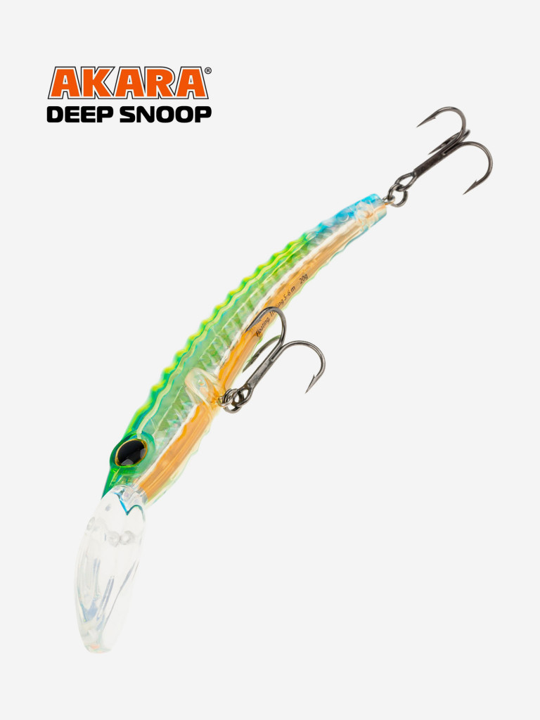 Воблер Akara Deep Snoop 120F минноу плавающий для троллинга на щуку, судака, сома 21гр A304