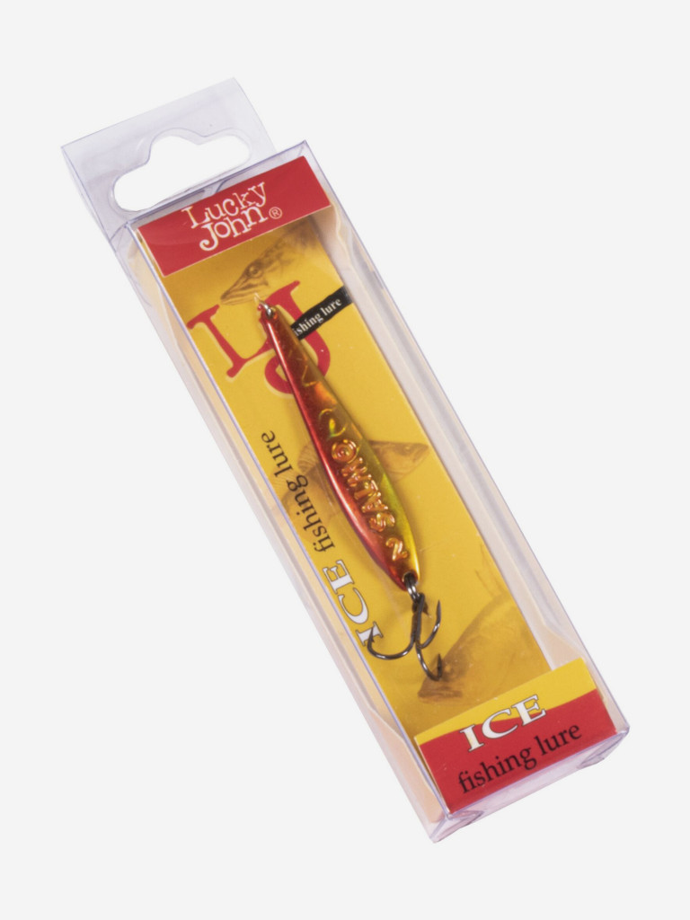 Блесна вертикальная Lucky John зимняя S-2 с тройником, вес 3 г