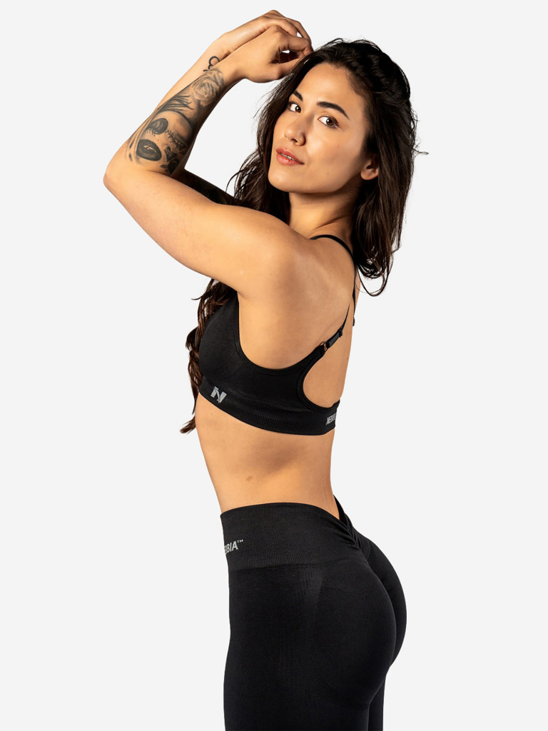 Топ спортивный женский Sports Bra TOTALLY SEAMLESS Black 305