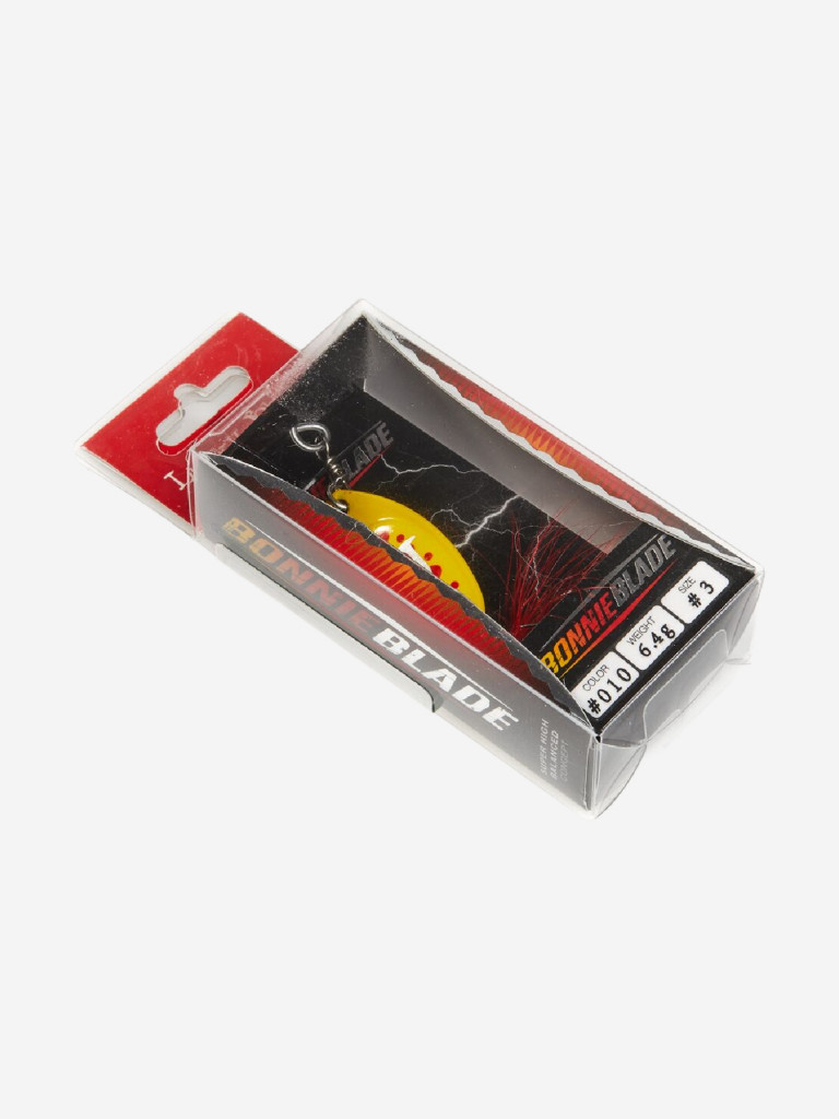 Блесна вращающаяся Lucky John BONNIE BLADE 3, вертушка LJBB03-010 в блистере, вес 6.4 г