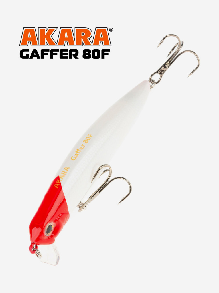 Воблер Akara Gaffer 80F 8 гр. минноу, плавающий, твичинговый, на щуку A28