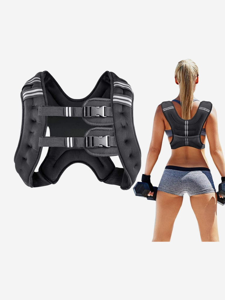 Жилет-утяжелитель Nonstopika Gym, черный, 5кг