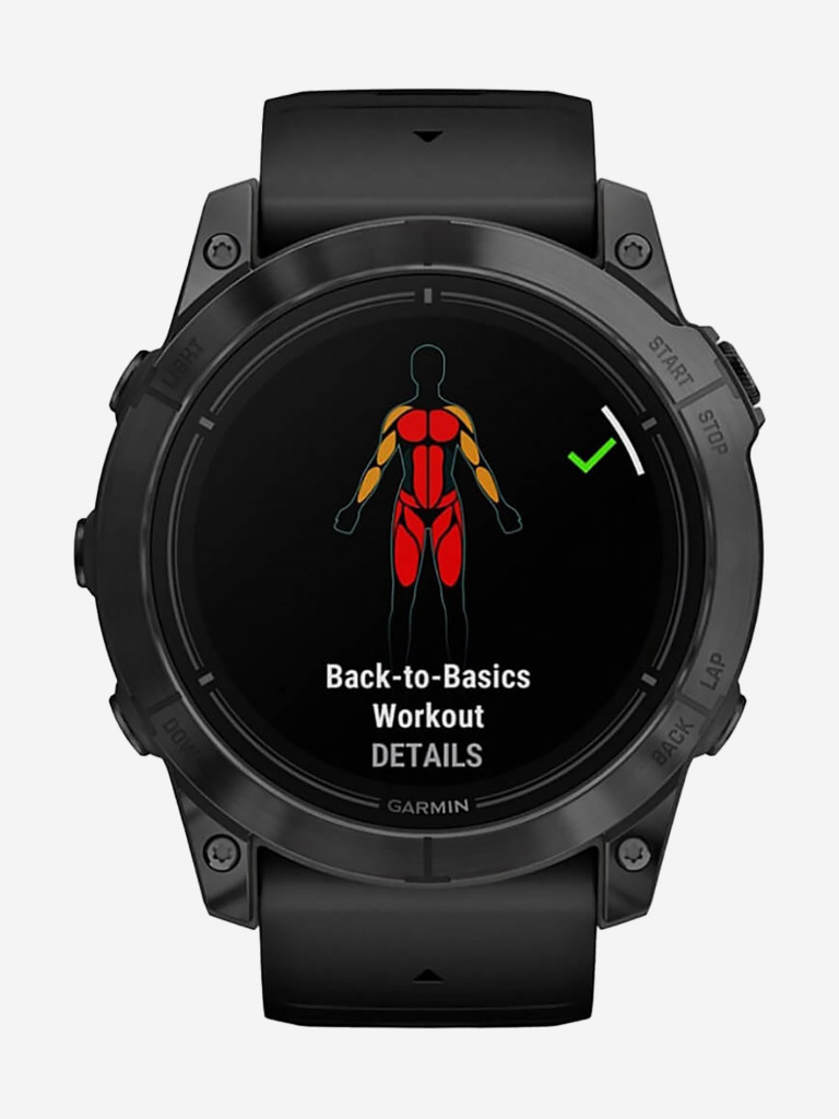 Спортивные часы Garmin EPIX PRO (Gen 2) Standard Edition 51 мм, серый, черный силиконовый ремешок