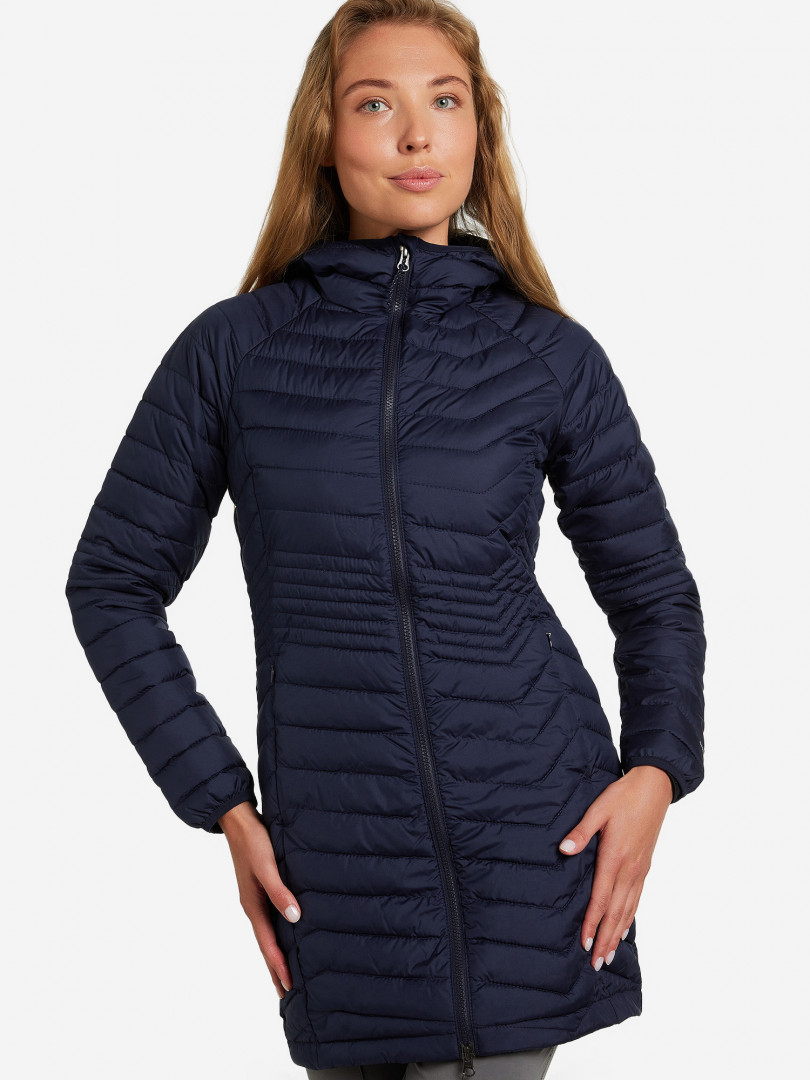 фото Куртка утепленная женская columbia powder lite mid jacket, синий