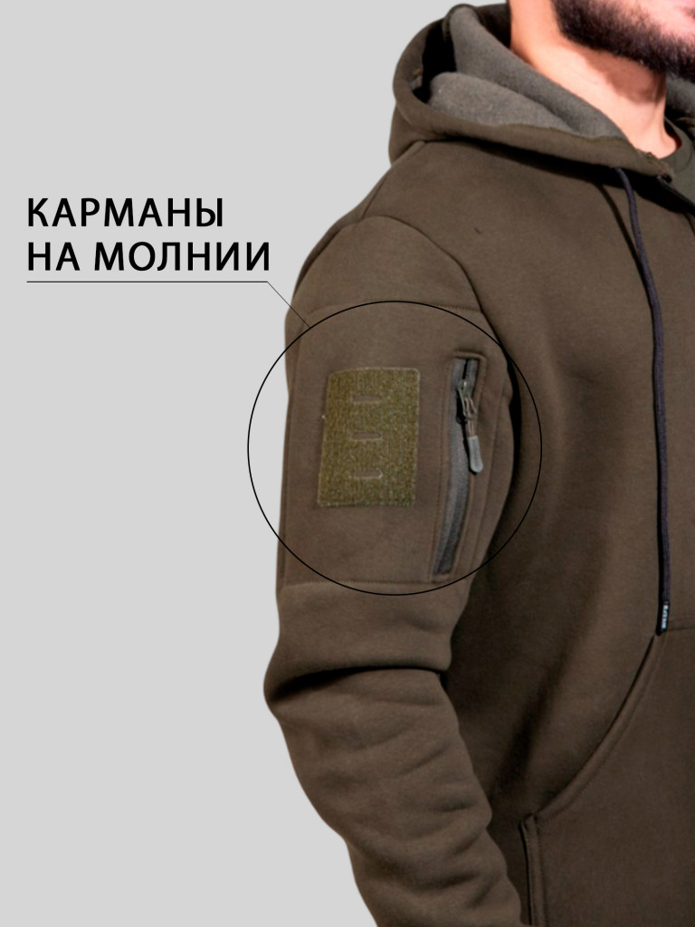 Худи для охоты и рыбалки Black Rams HBZ-001 Хаки XL