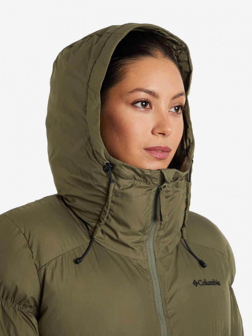 фото Пальто утепленное женское columbia pike lake long jacket, зеленый