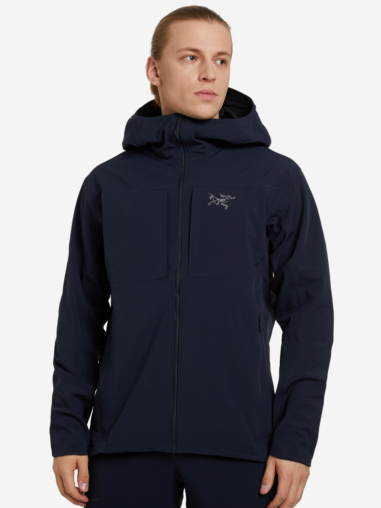 ARC'TERYX ネイビーフルジップジャケット Куртка софтшелл мужская Arc'teryx Gamma арт. L07601700 темно-синий