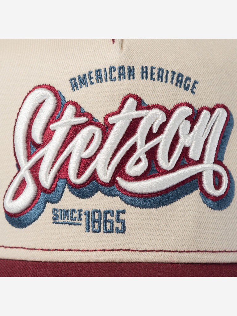 Бейсболка с сеточкой STETSON 7741108K TRUCKER CAP ONE FOR ALL (малиновый)