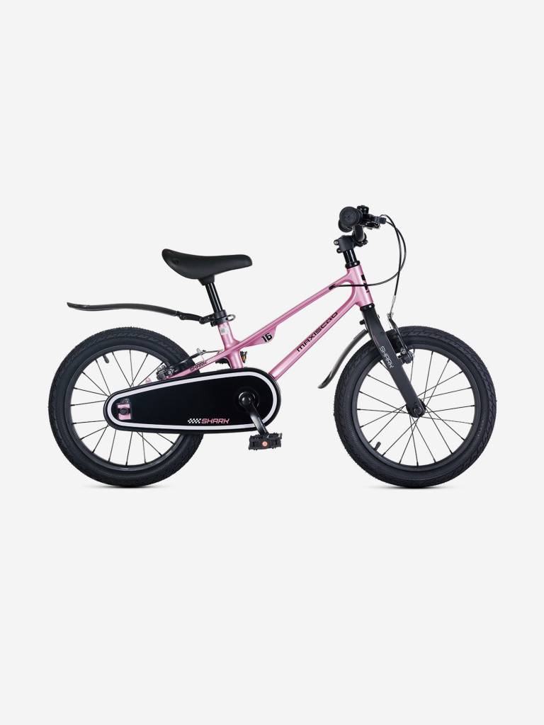 Велосипед детский Maxiscoo, SHARK sport 16'', розовый жемчуг, 2025
