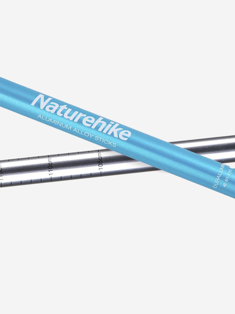 Треккинговая палка Naturehike st01 62-135 см, голубая, 1 палка