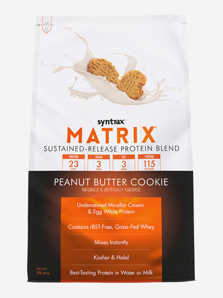 Протеин Syntrax Matrix, 907 г, Печенье с арахисовым маслом
