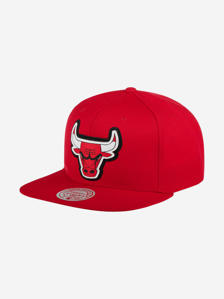 Бейсболка с прямым козырьком MITCHELL NESS 6HSSMM19490-CBURED1 Chicago Bulls NBA (красный)