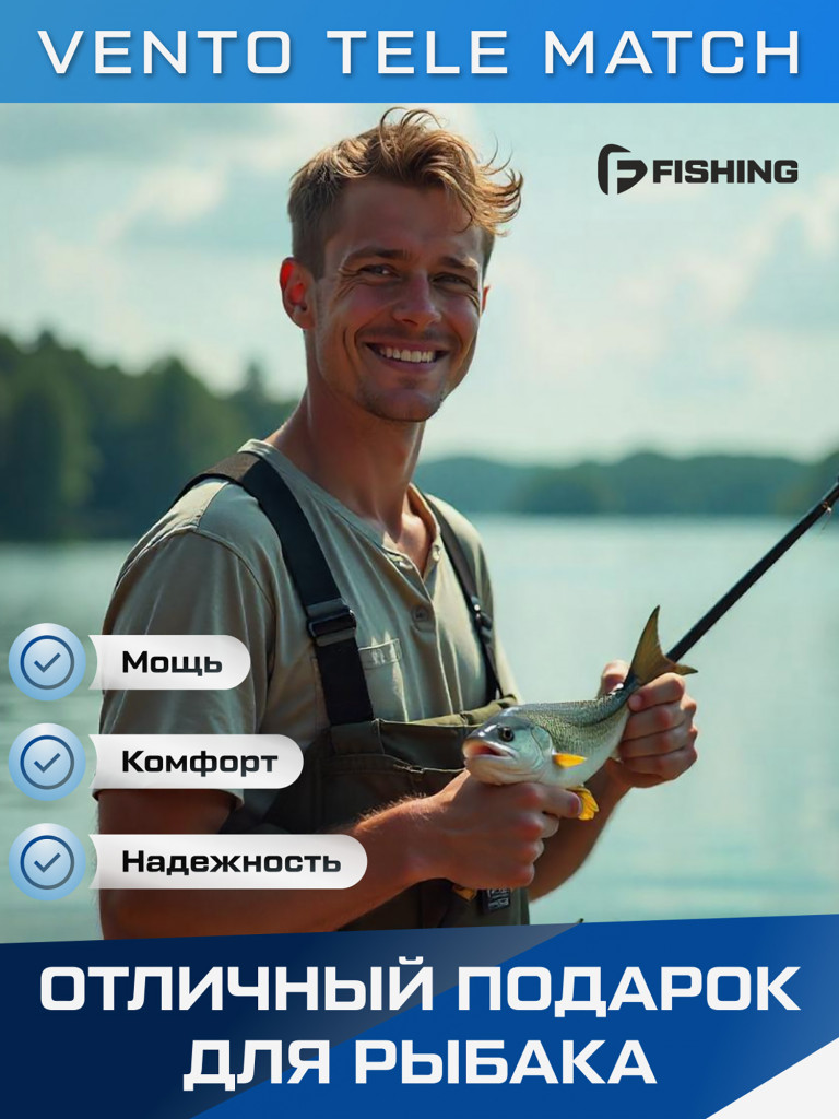 F-FISHING Удилище матчевое теле Vento Tele Match 4,2м тест 10-35г