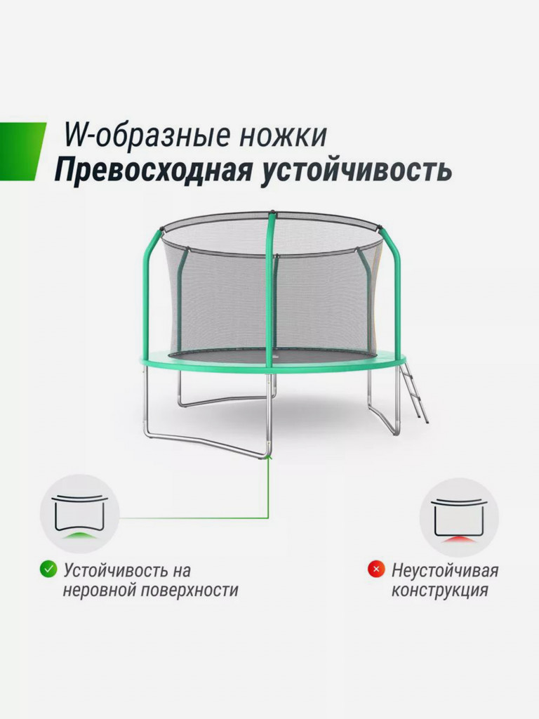 Батут UNIX Line SUPREME BASIC 10 ft (Green)