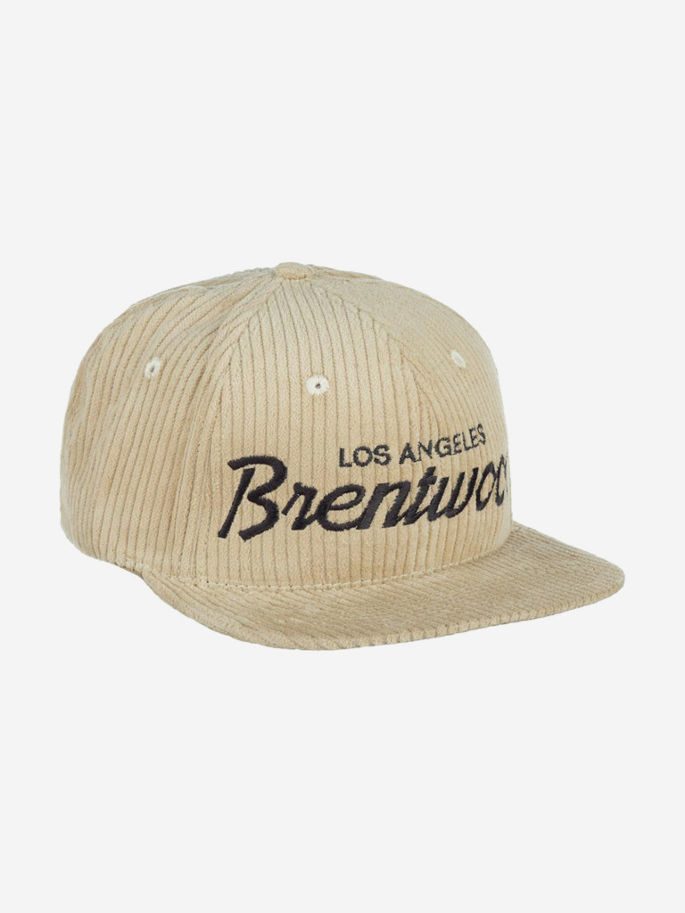 Бейсболка с прямым козырьком HOOD 103-SWC001-CA001-KH Brentwood Cord (бежевый)