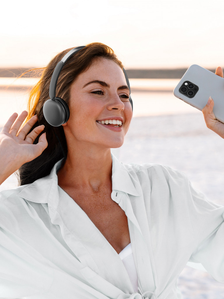 Беспроводные накладные наушники Stereo Light, bluetooth 5.4, 300 мАч