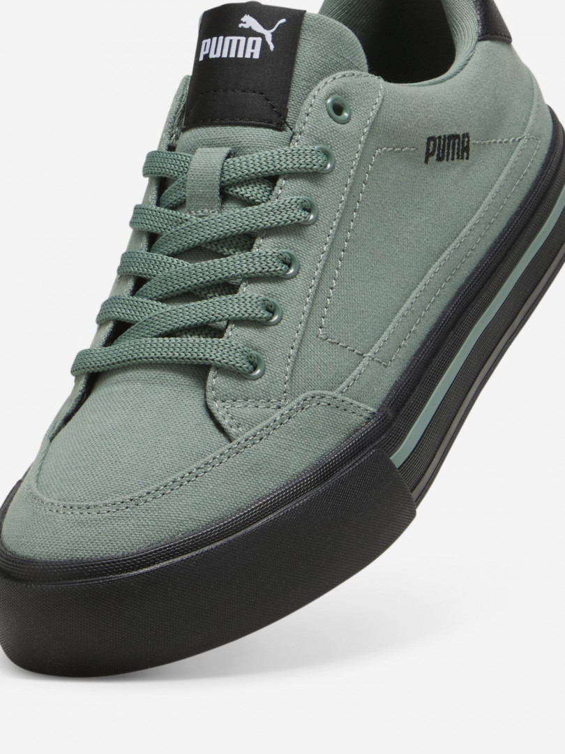 фото Кеды мужские puma court classic vulc, зеленый