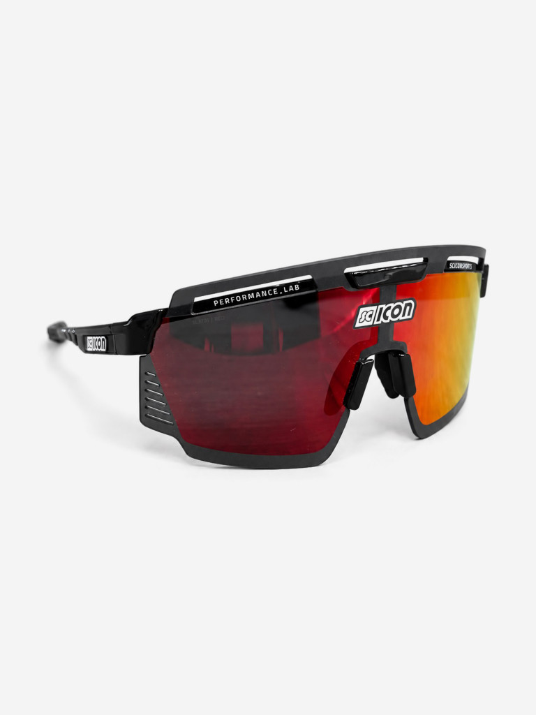 Очки спортивные Scicon AeroWatt оправа Black Gloss линза SCNPP Multimirror Red