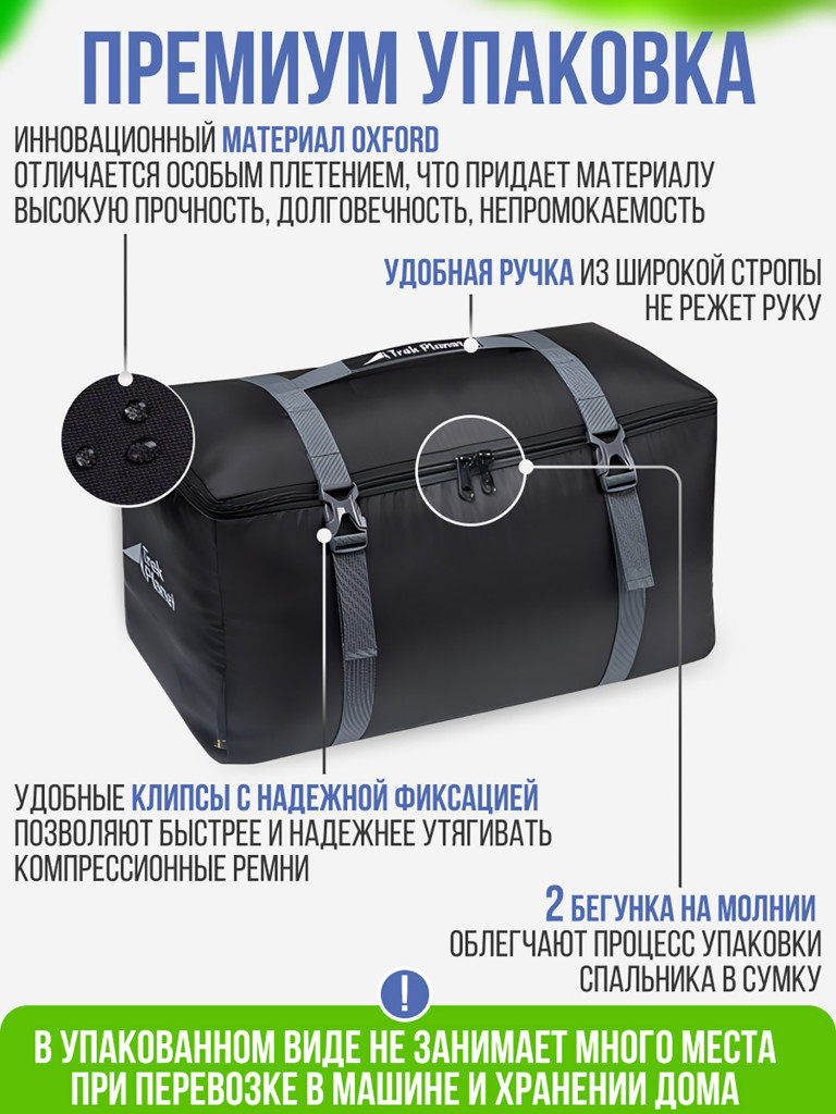 Cпальник-одеяло двойного размера Trek Planet Modena Double Lux