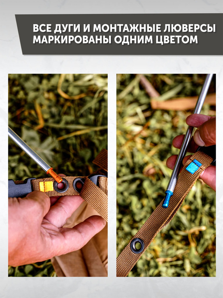 Палатка FANTOM 2-3 PRO трехместная туристическая экстремальная, алюминиевый каркас, двухслойная