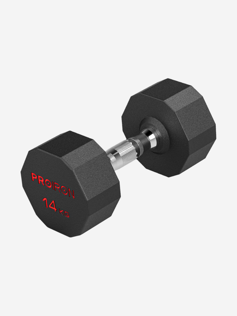 Гантель PROIRON обрезиненная 14 кг
