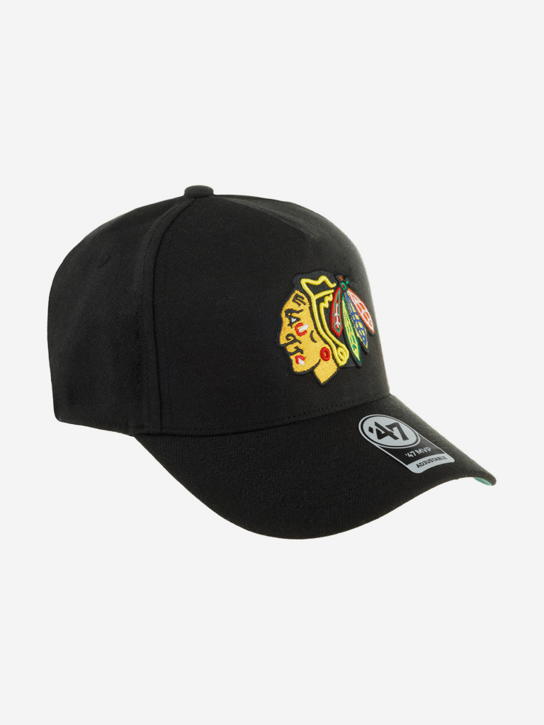 Бейсболка 47 BRAND H-REPDT04WBP-BK Chicago Blackhawks NHL (черный)