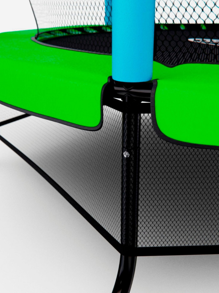 Батут детский DFC SMRKIDS 55" с сеткой, GREEN