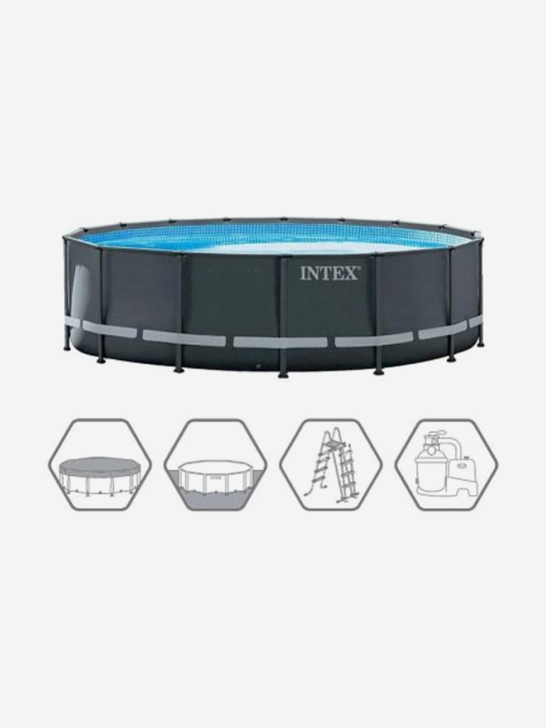 Круглый каркасный бассейн Intex 26326 Ultra XTR Frame (488х122см)