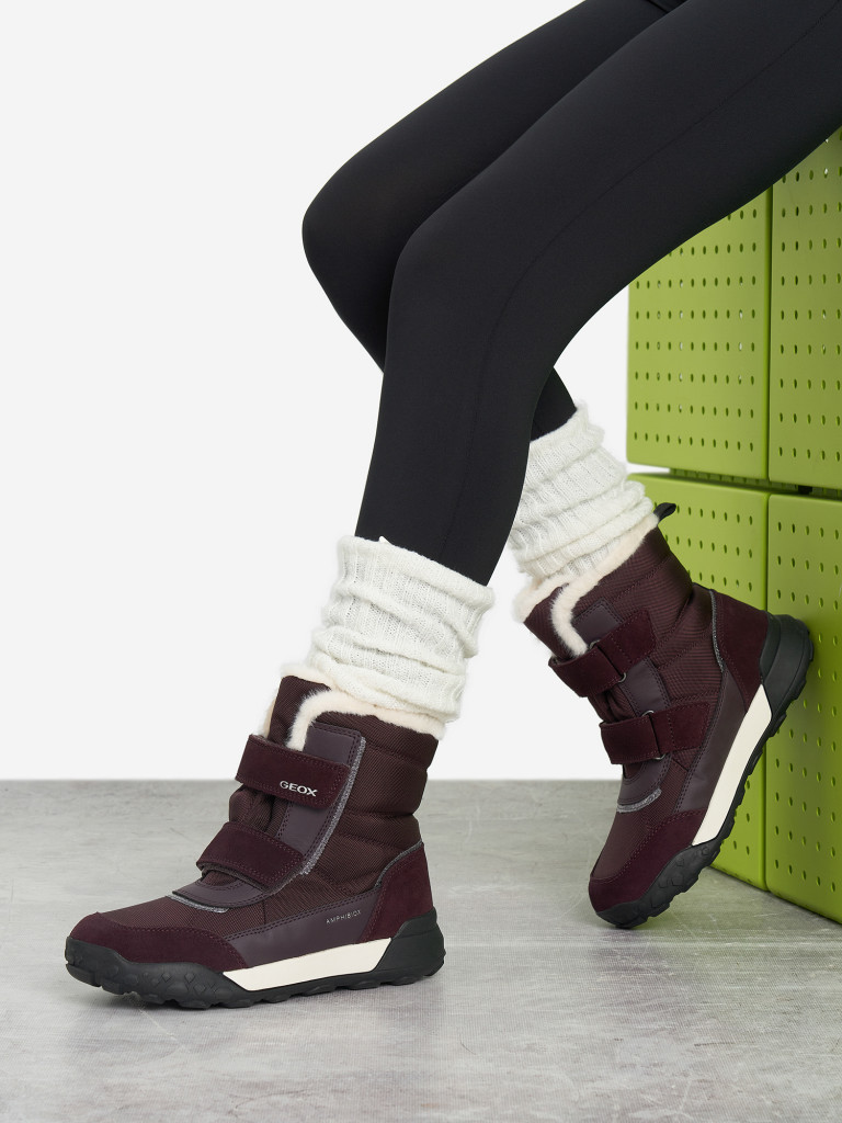 Сапоги утепленные для девочек Geox Trekkyup