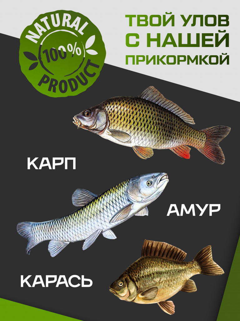 Прикормка для рыбы F-FISHING CARP Шелковица 1кг (15)