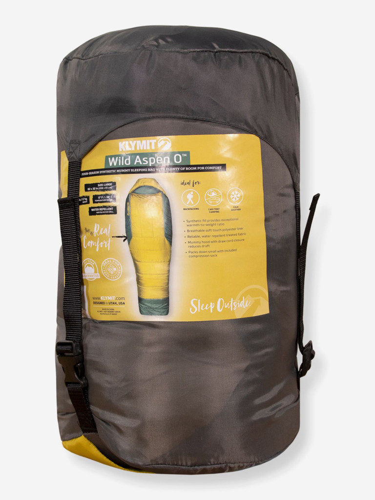 Спальный мешок KLYMIT Wild Aspen 0 Large (13WAYL00D) желто-зеленый