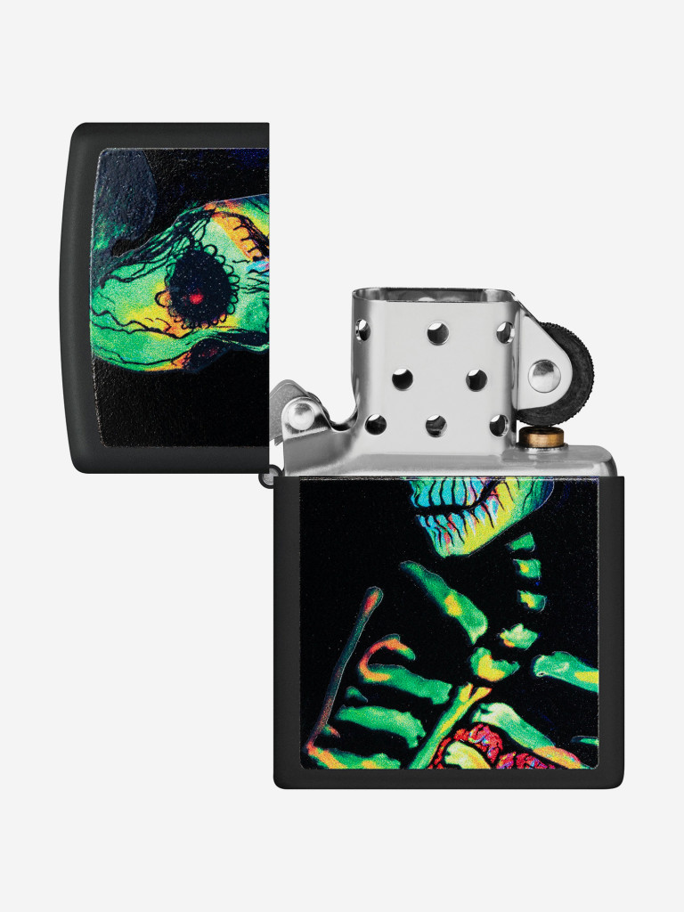 Зажигалка бензиновая ZIPPO 48761 Sugar Skeleton