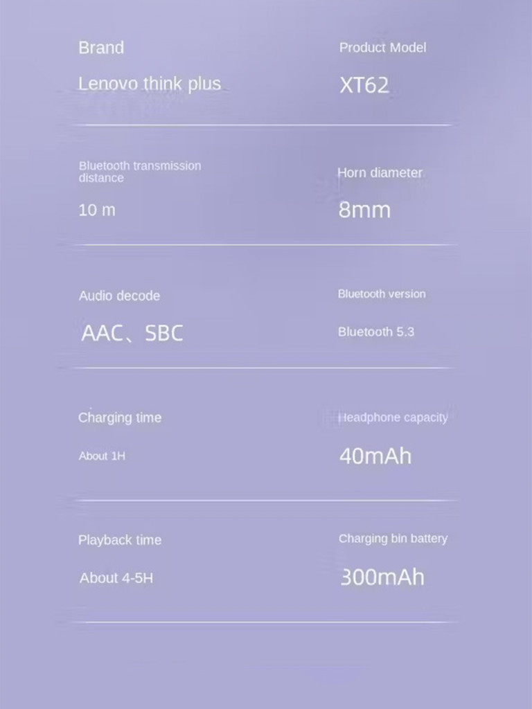 Беспроводные наушники Lenovo XT62 Live Pods TWS белый