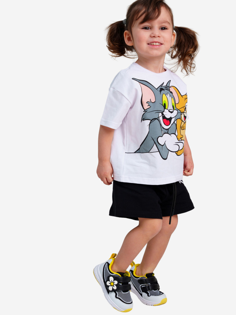 Комплект для девочек: футболка, шорты PlayToday