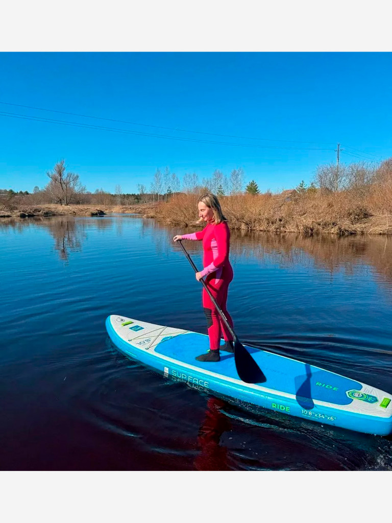 Сапборд надувной двухслойный SUP face Ride 10.8x34x6 rental 2025, 325x86x15 см, 10.9 кг