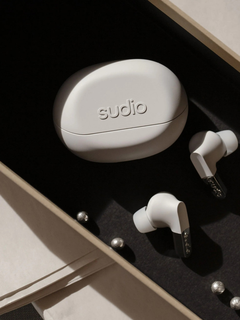 Беспроводные наушники Sudio N3 Pro In-Ear TWS Headphone с активным шумоподавлением, цвет: белый