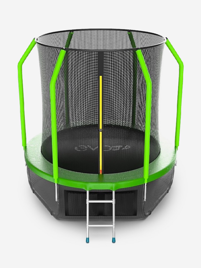 Батут каркасный EVO JUMP Cosmo 6ft зеленый + нижняя защитная сеть, диаметр 183 см