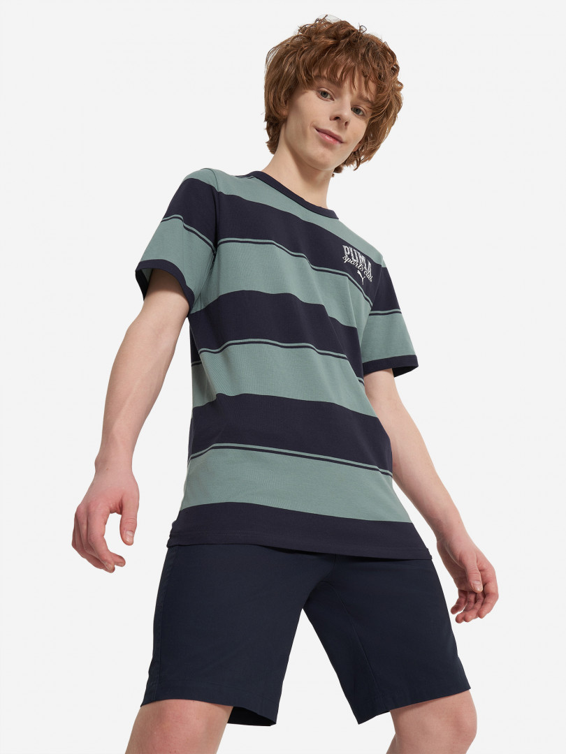 Футболка для мальчиков PUMA Classic Graphic, Зеленый