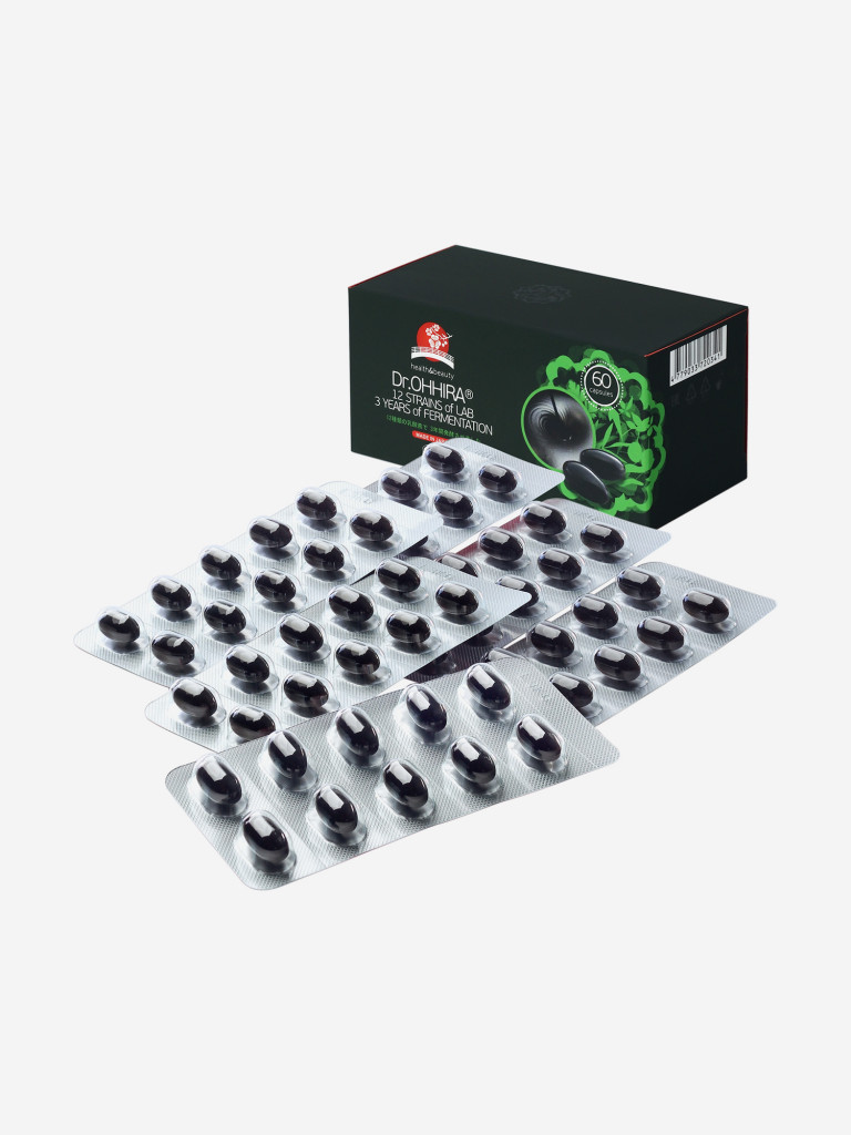 Ферментированный растительный комплекс OM-X® от Dr.OHHIRA® – 60 капсул, Синбиотик нового поколения ОМ-Х®: ПРЕбиотики, ПРОбиотики, МЕТАбиотики. Ферментируется и выдерживается в течение 3-х лет