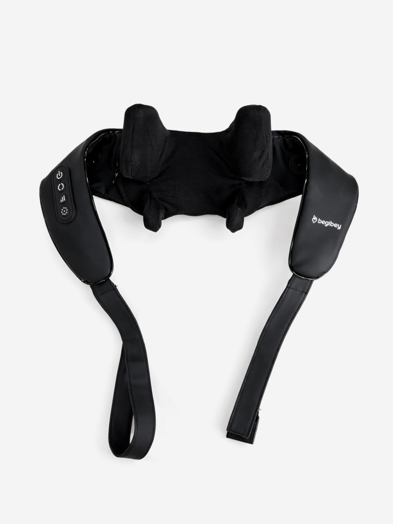 Массажер для шеи и плеч электрический с ремней с фиксацией за спиной Begibey MultiNeck 5D