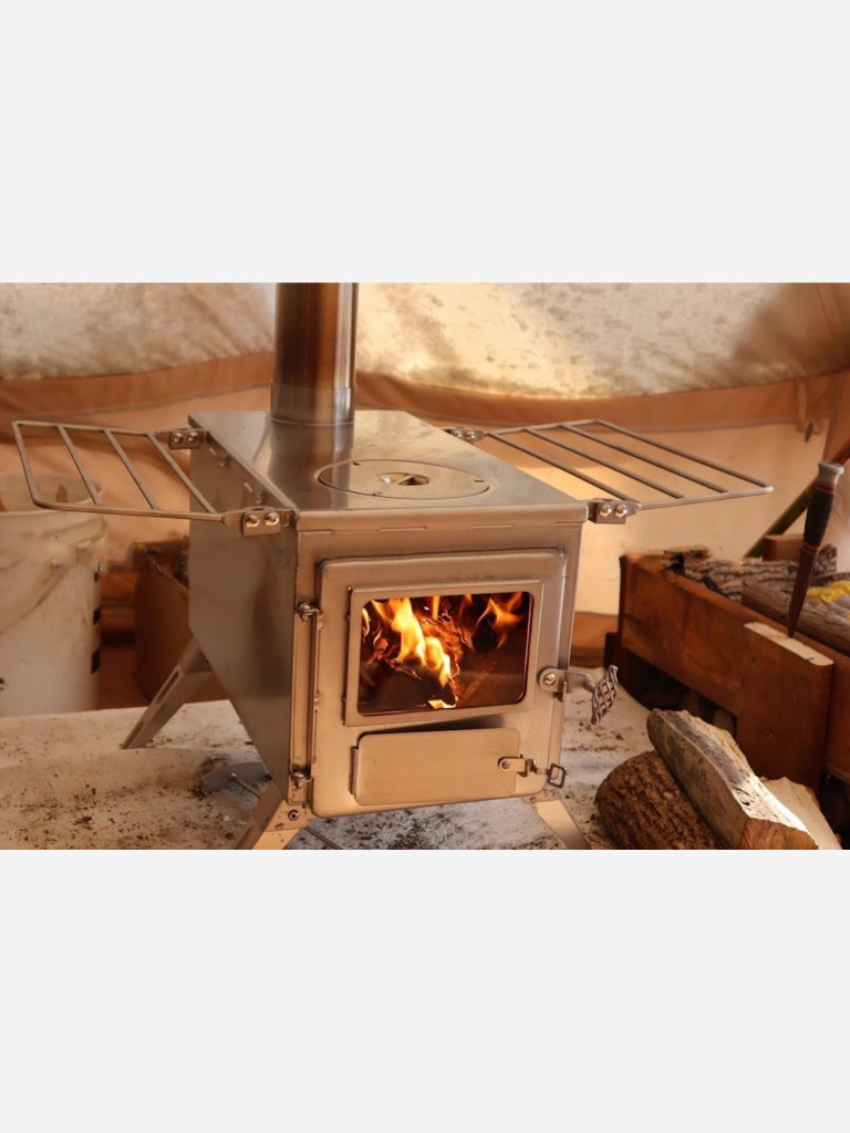 Печь походная Winnerwell Nomad Large (D дымохода 89 мм), нерж. ст. AISI 304