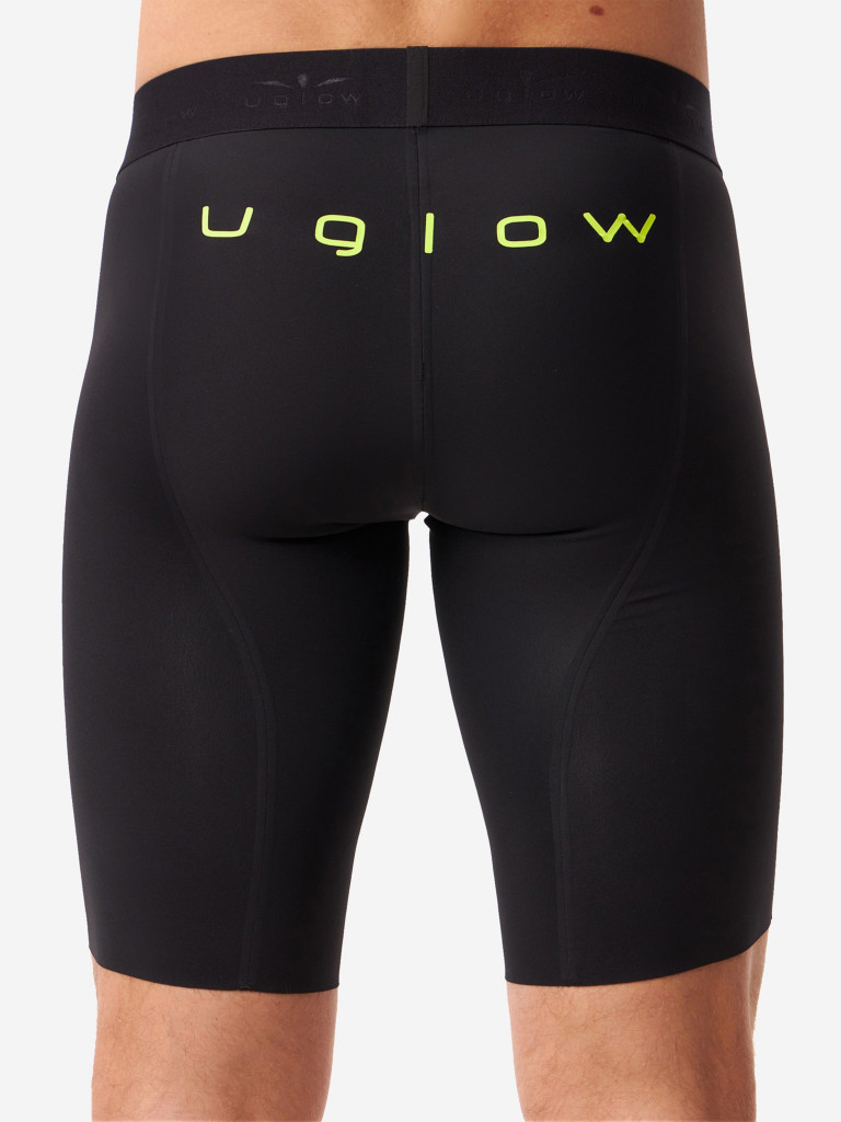 Тайтсы короткие мужские UGLOW, черный