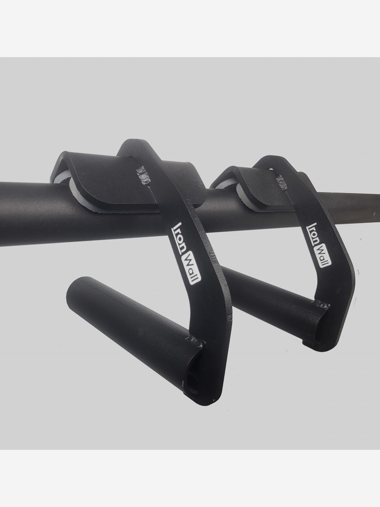 Быстросъемные рукоятки для подтягивания нейтральным хватом IronWall PRO модель PH 1-00-1 черные