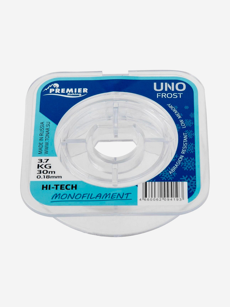 Леска для рыбалки Premier Fishing UNO FROST Nylon 0,18мм, 30м, 3,7кг, прозрачный