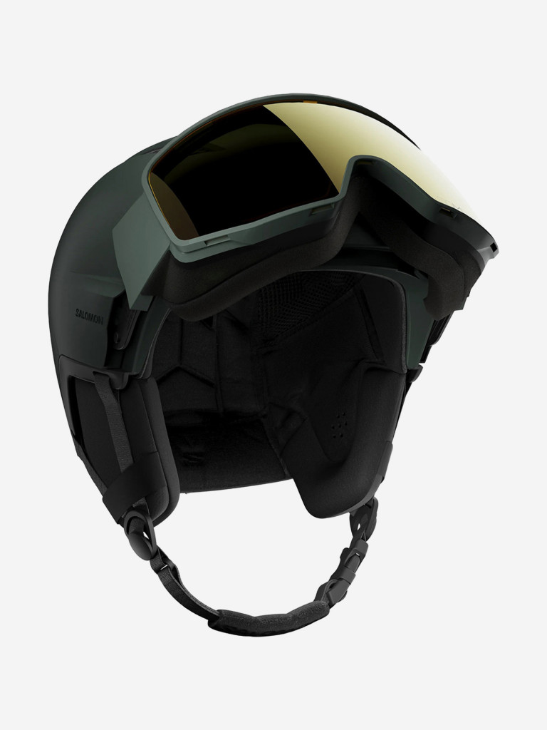 Горнолыжный шлем с визором Salomon Driver Pro Sigma Photo MIPS Зеленый Cat. 1-3