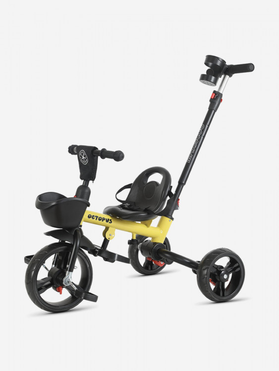 Велосипед детский трехколесный складной Maxiscoo Octopus желтый, 2026