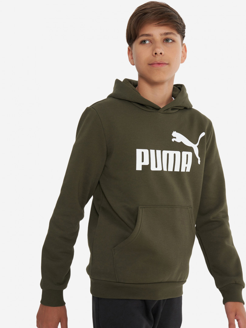 Худи для мальчиков PUMA ESS Big Logo 30887750299 Зеленый, размер 164, фото 1