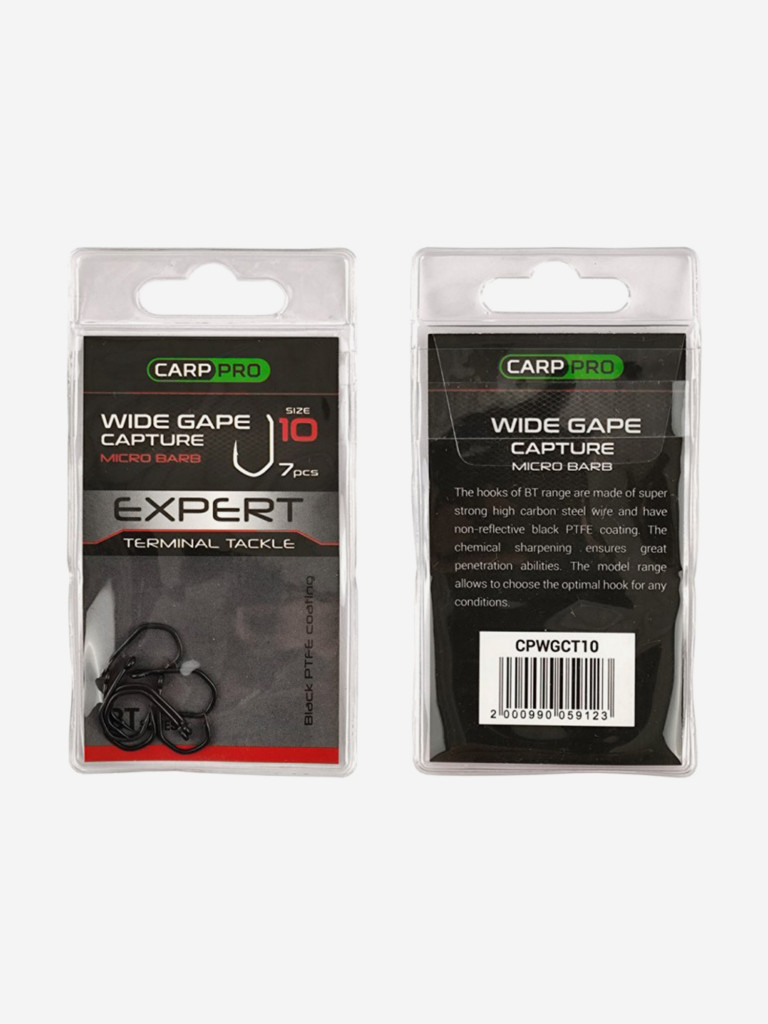 Крючок CARP PRO Pro Wide Gape Сapture №10 7шт
