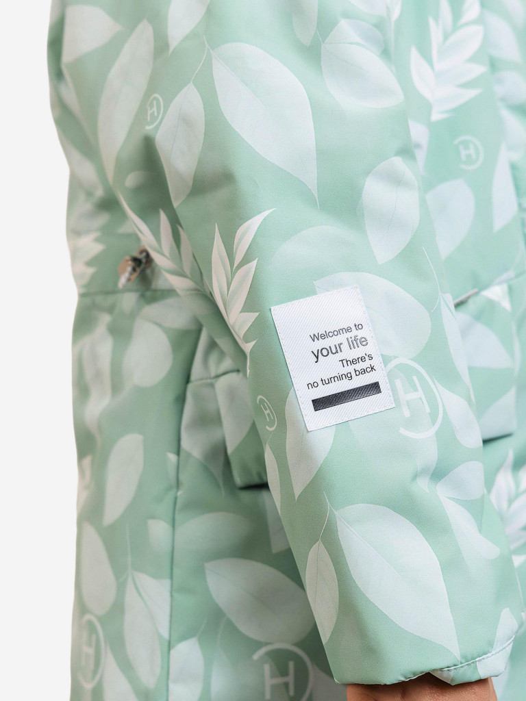 Парка для девочки batik Норис зеленый