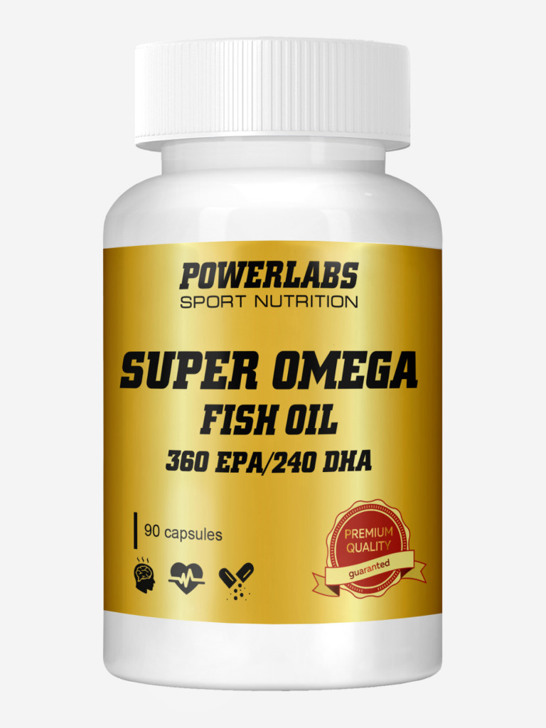 Супер Омега, Powerlabs, 90 капсул